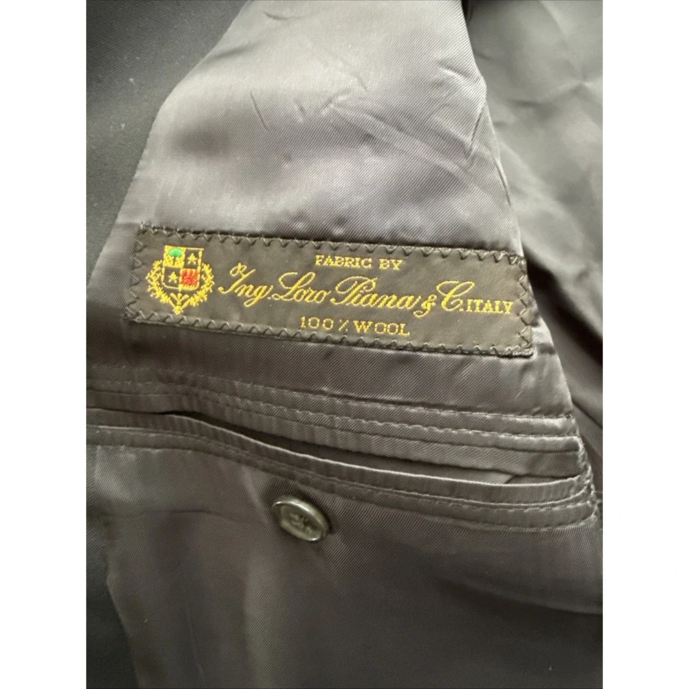 VTG Brooks Brothers Mens Black Wool Blazer Gold Buttons Canada